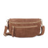 Vue principale du Sac banane ville cuir suédine Cognac en Cuir couleur COGNAC.