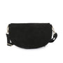 Vue 5 du Sac banane ville cuir suédine Noir en Cuir couleur NOIR - Detail.
