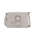 Vue principale du Sac bandoulière cuir lisse irisé boucle vintage Beige en Cuir couleur BEIGE.