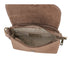 Vue 4 du Sac bandoulière cuir suédine boucle vintage Taupe en Cuir couleur TAUPE - Detail.
