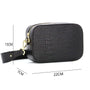 Made in Italy Sac Bandoulière Cuir Véritable Femme Camera Bag Rectangulaire Made in Italie Noir