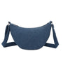 Gallantry sac bandoulière demi-lune canvas femme Bleu