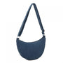 Gallantry sac bandoulière demi-lune canvas femme Bleu