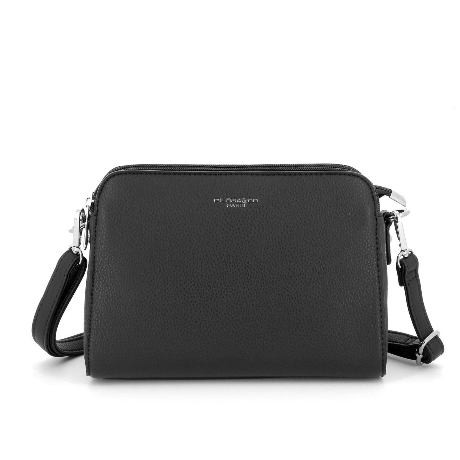 Flora & co Sac Bandoulière Femme Multipoches Noir