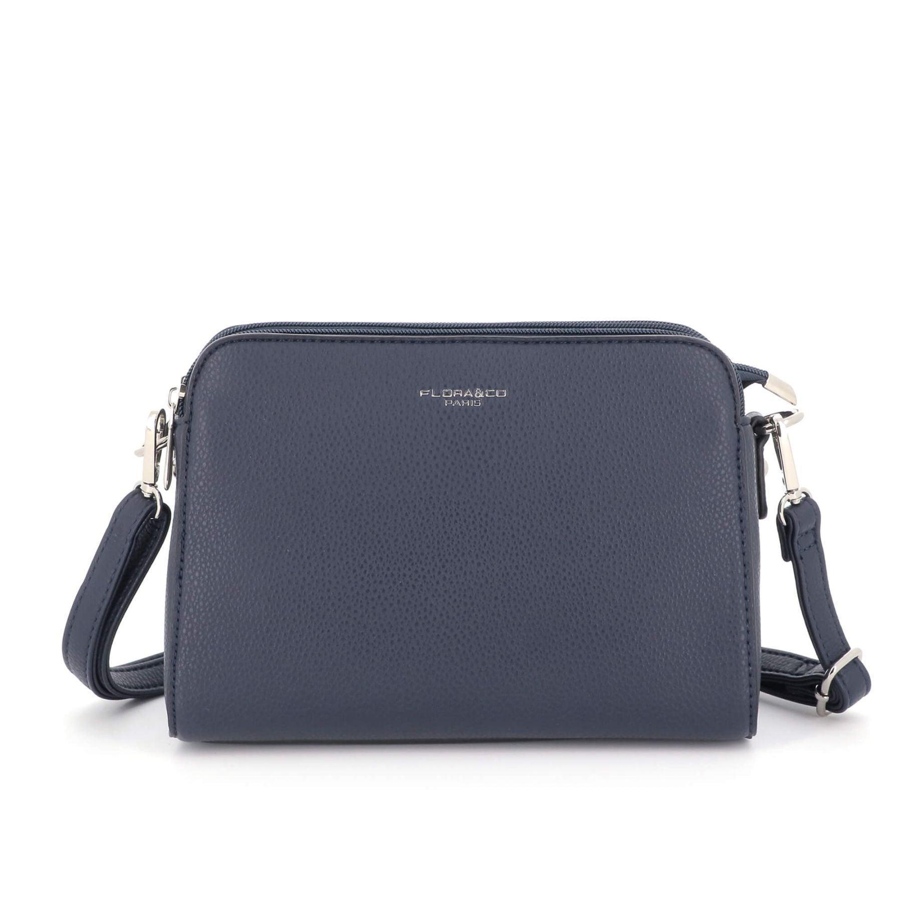 Flora & co Sac Bandoulière Femme Multipoches Bleu Marine