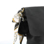 Flora & co Sac Bandoulière Souple Pompon Foulard noir