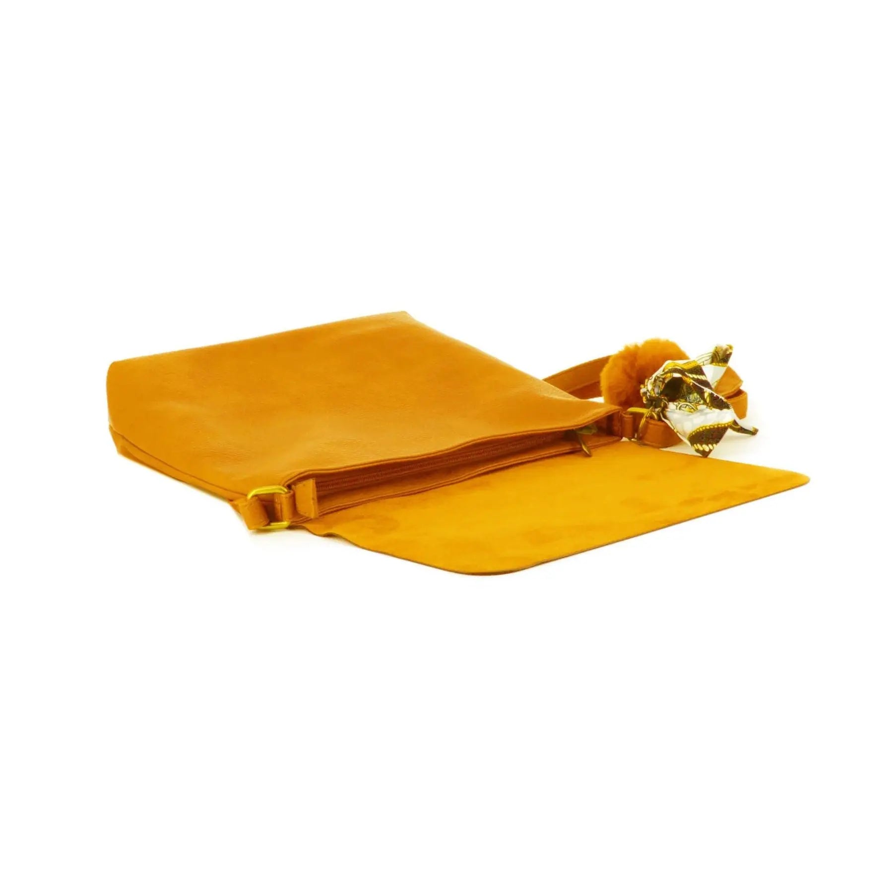 Flora & co Sac Bandoulière Souple Pompon Foulard moutarde