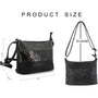 Vue 2 du sac bandoulière paillettes femme noir en Synthétique couleur NOIR - Détail.