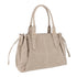 Vue 2 du Sac Cabas Bowling Lacet Suédé Beige en Synthetique couleur BEIGE - Détail.