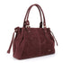 Vue 2 du Sac Cabas Bowling Lacet Suédé Bordeaux en Synthetique couleur BORDEAUX - Détail.
