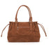 Vue 3 du Sac Cabas Bowling Lacet Suédé Camel en Synthetique couleur CAMEL - Détail.