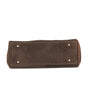 Vue 4 du Sac Cabas Bowling Lacet Suédé Chocolat en Synthetique couleur CHOCOLAT - Détail.