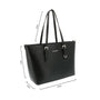 Flora & co Sac cabas croco format a4 similicuir NOIR