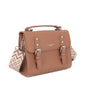 Vue 2 du Sac cartable bandoulière femme broderie camel en Synthétique couleur CAMEL - Detail.
