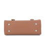 Vue 7 du Sac cartable bandoulière femme broderie camel en Synthétique couleur CAMEL - Detail.