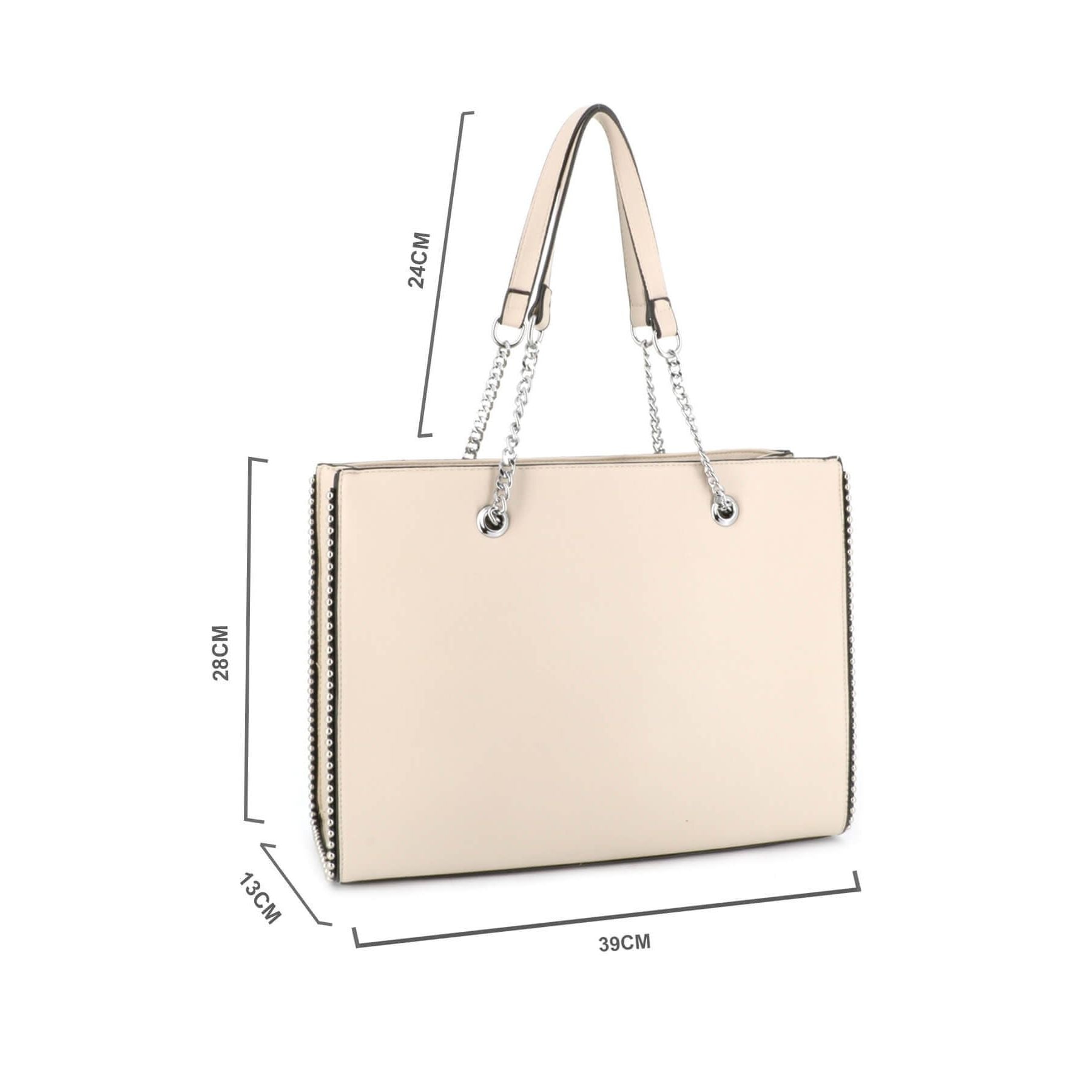 Flora & co sac femme format a4 lycée chaîne billes Beige