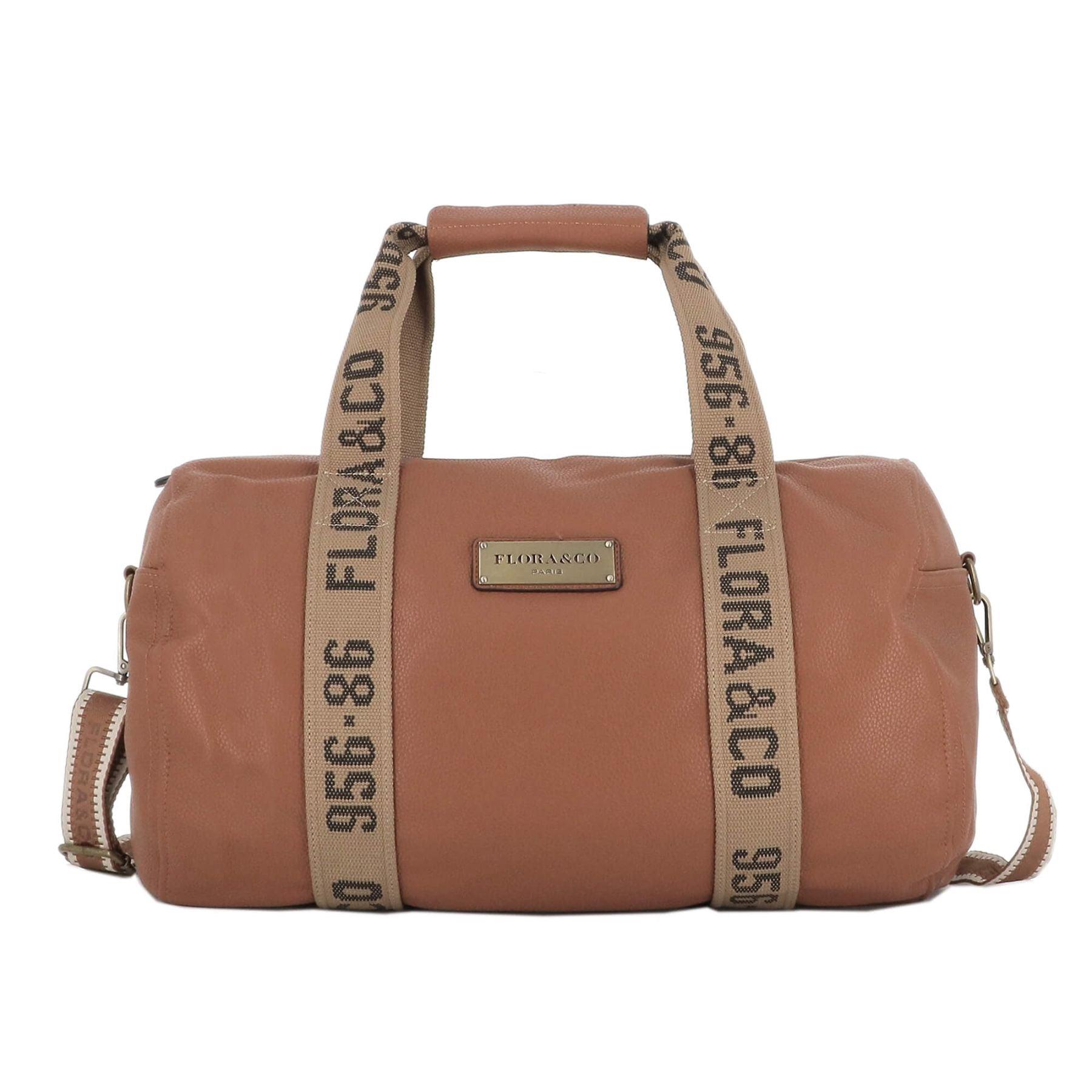 Flora & co Sac de Sport Voyage en Bandoulière Femme Homme Camel