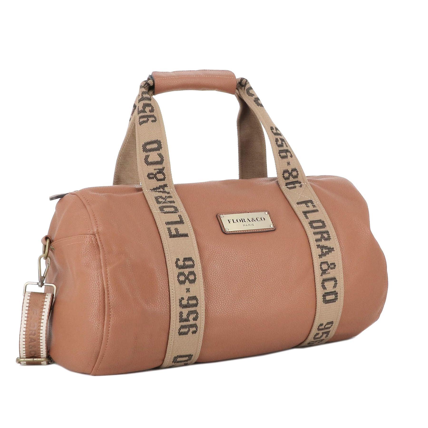 Flora & co Sac de Sport Voyage en Bandoulière Femme Homme Camel