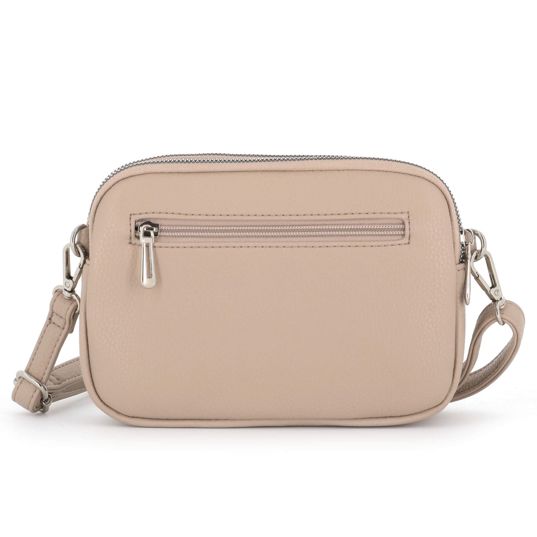 Flora & co Sac de ville bandoulière multipoches Beige