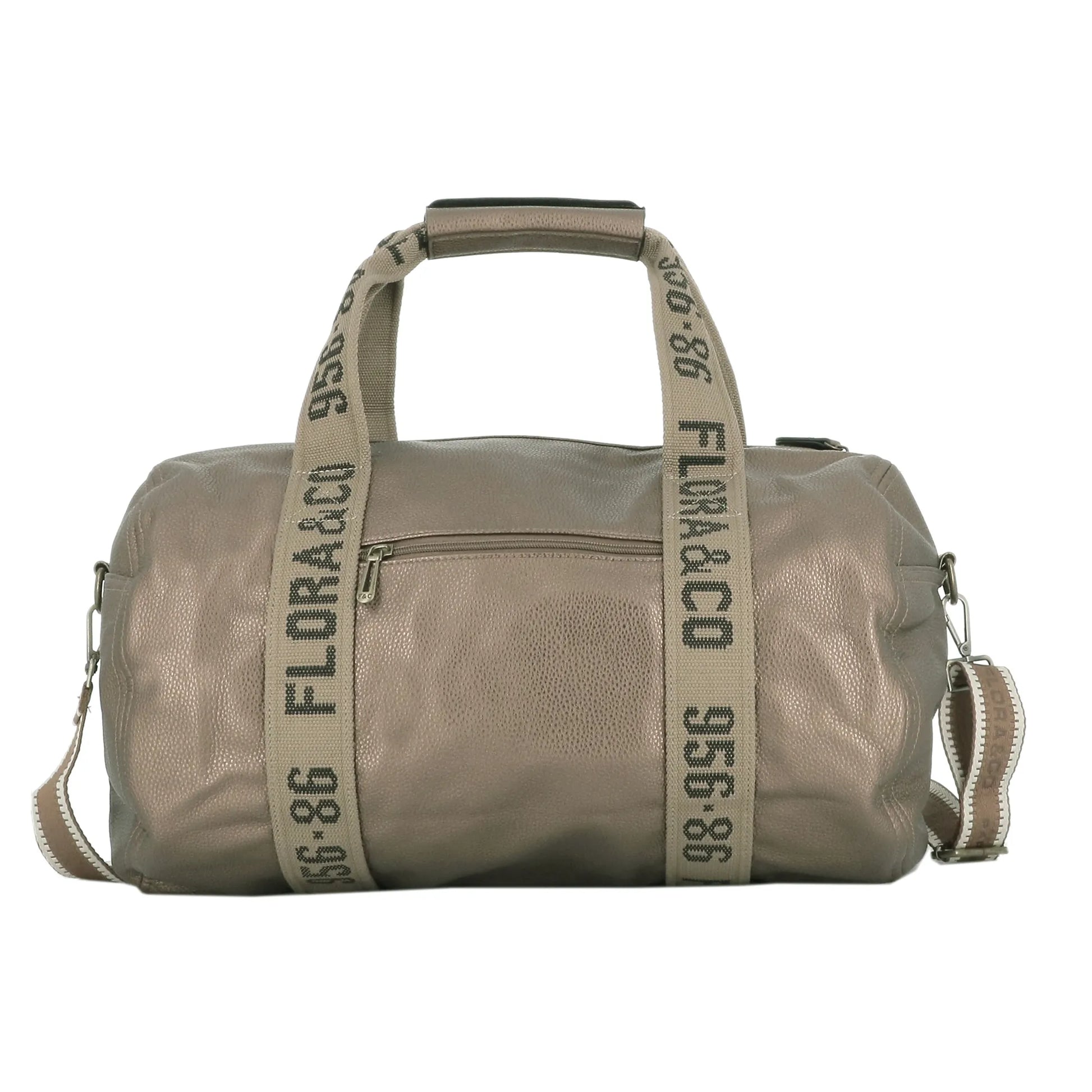 Vue 4 du Sac polochon sport voyage femme Taupe Métal en Synthétique couleur TAUPE METAL - Detail.
