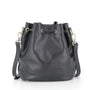 Made in Italy sac seau à bandoulière femme cuir véritable Noir