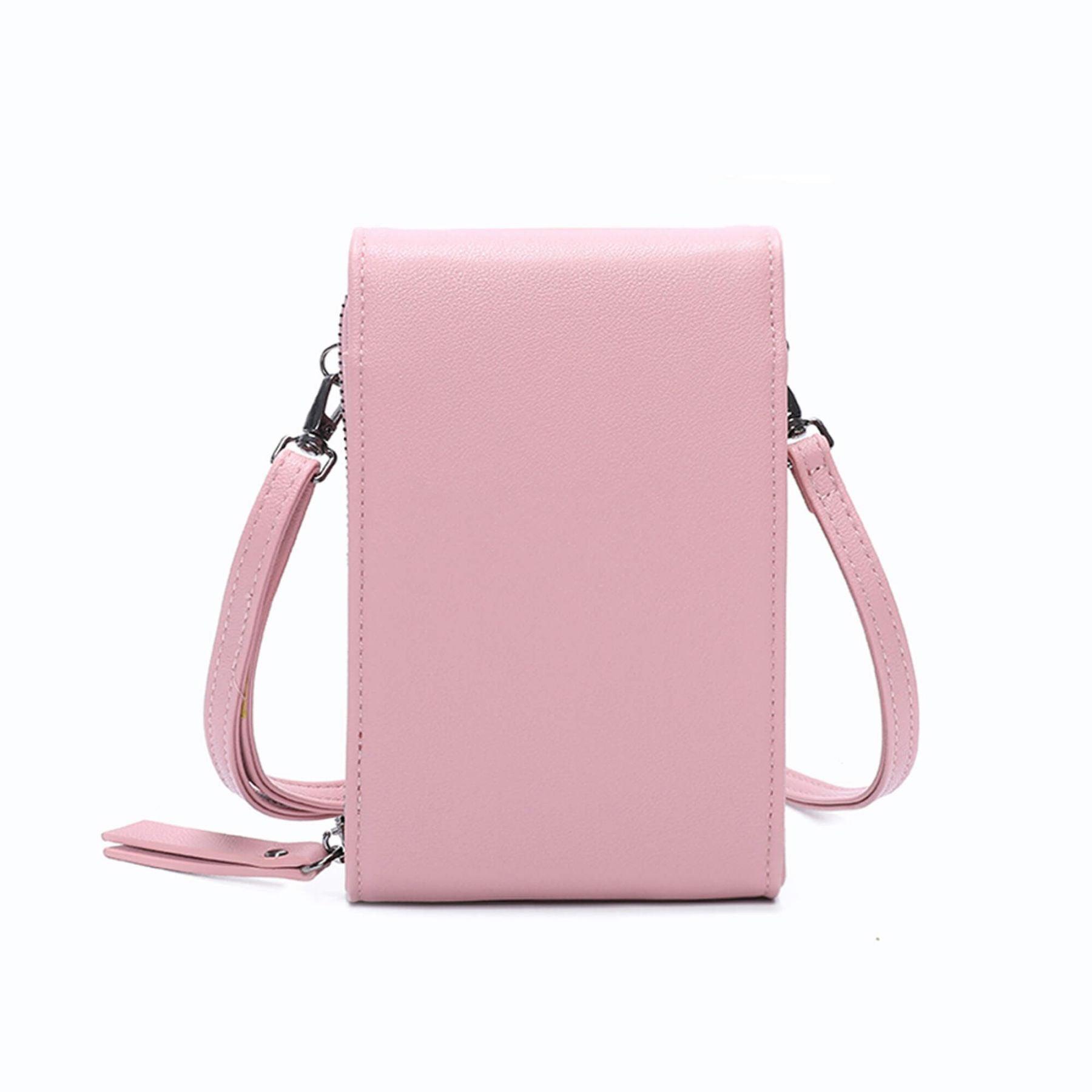 Gallantry Pochette téléphone bandoulière ajustable Rose