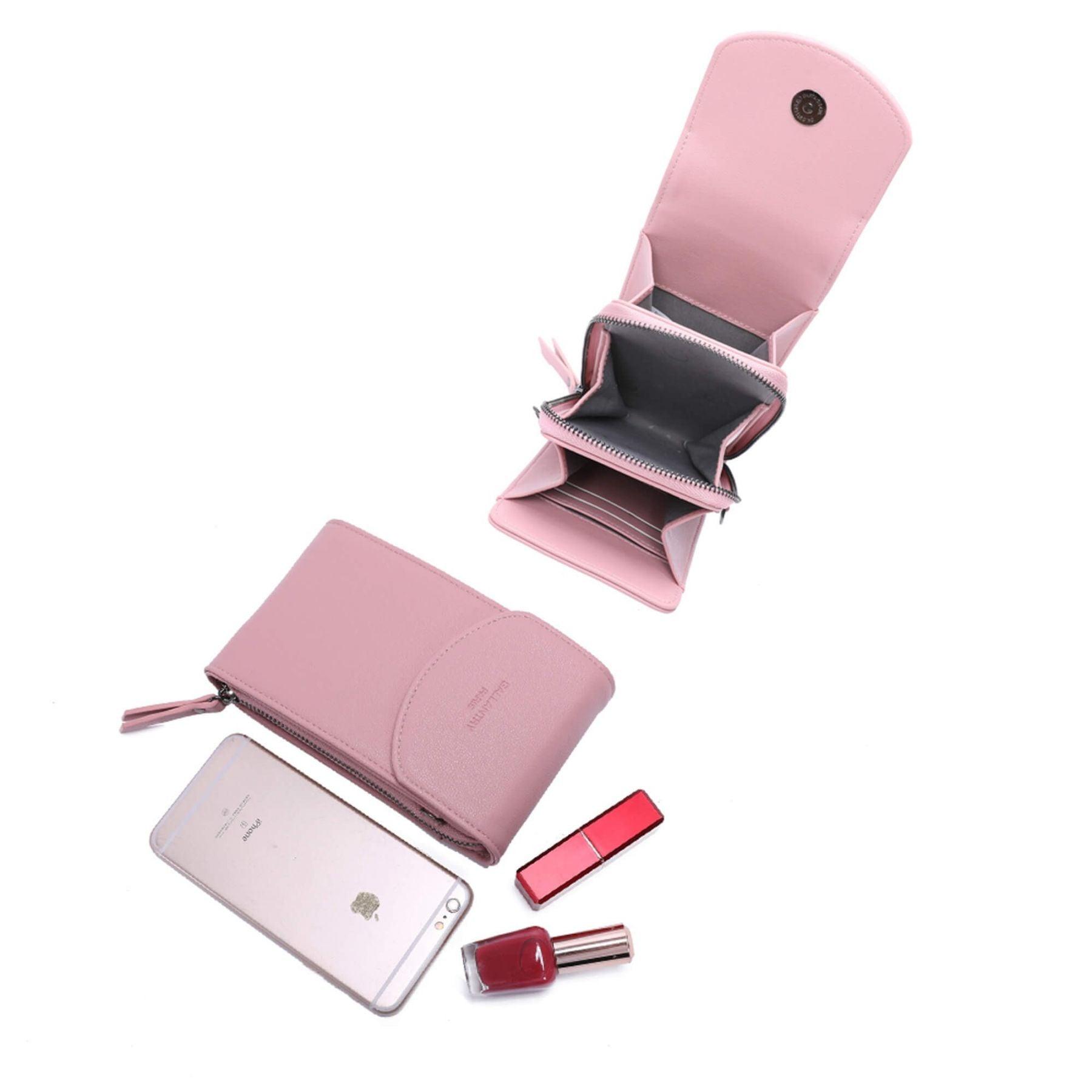 Gallantry Pochette téléphone bandoulière ajustable Rose