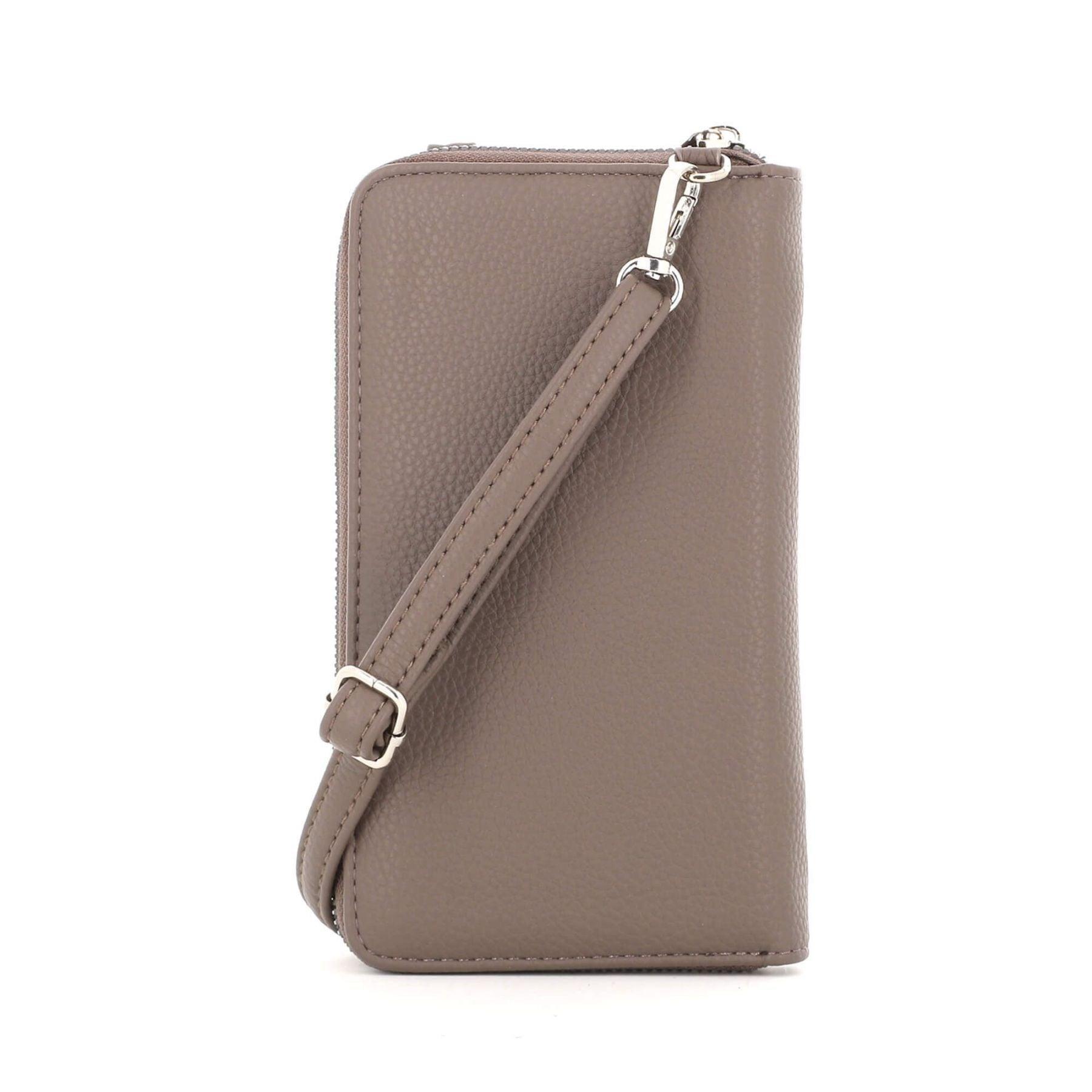 Flora & co Pochette téléphone bandoulière femme Taupe Foncé