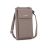 Flora & co Pochette téléphone bandoulière femme Taupe Foncé