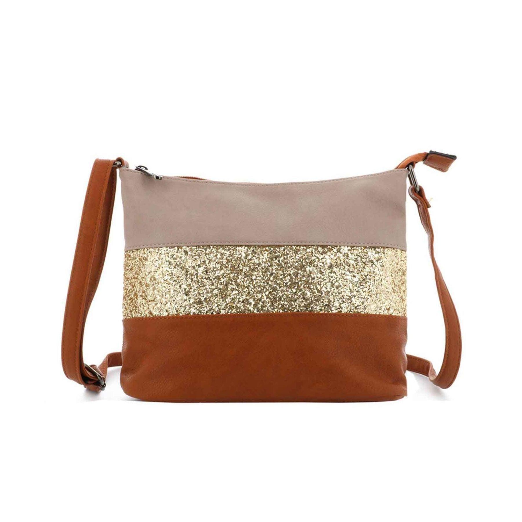 Gallantry sac bandoulière paillettes femme multicolore Gris