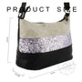 Gallantry sac bandoulière paillettes femme multicolore gris