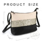 Gallantry sac bandoulière paillettes femme multicolore beige